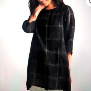EILEEN FISHER 100% Organic  Linen Tunic Top